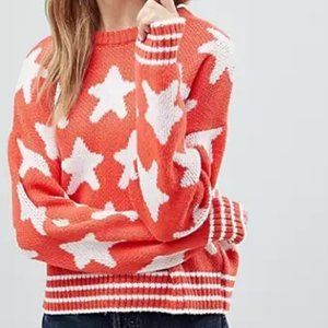 ASOS Sweater In Star Pattern - Size US 4